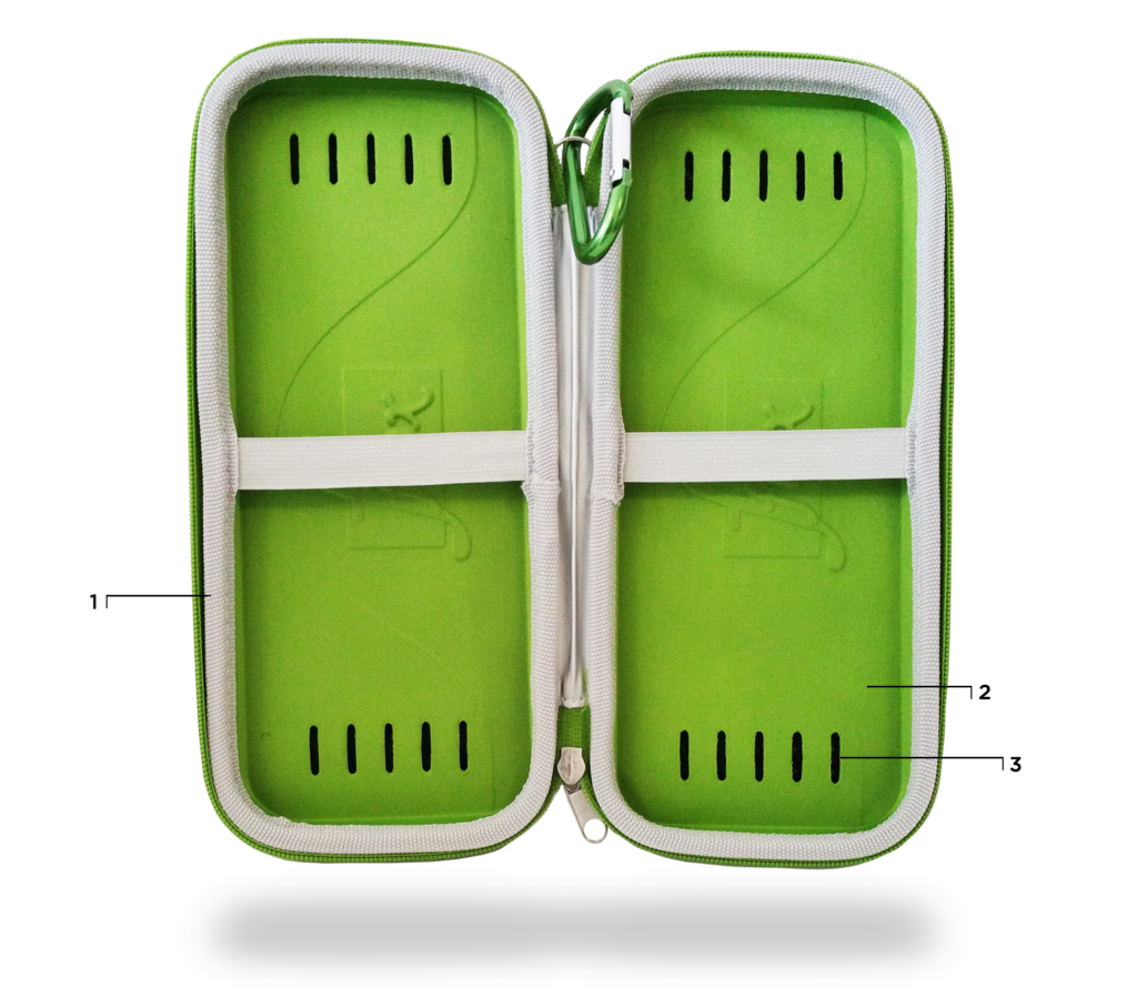 fflox open carrying case green
